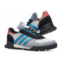 Мужские кроссовки Adidas Originals Marathon серые с черным